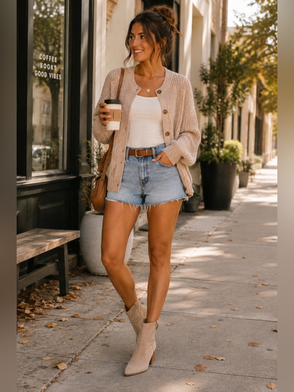 Subdued High Rise Raw Hem Denim Shorts Light Wash EU 38 US 4